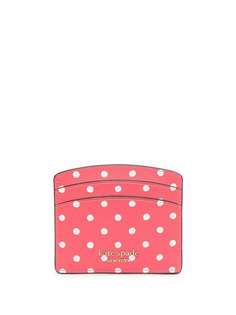 Kate Spade картхолдер Spencer с узором в горох