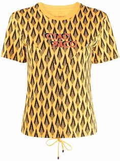 Paco Rabanne футболка с геометричным принтом