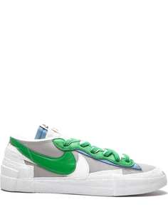 Nike кеды Blazer Low Classic Green из коллаборации с Sacai