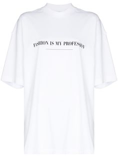 VETEMENTS футболка с короткими рукавами и надписью