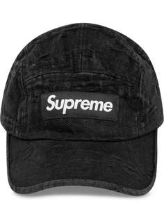 Supreme джинсовая кепка с логотипом