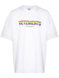 VETEMENTS футболка с логотипом