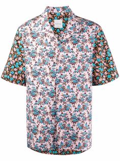 PAUL SMITH рубашка с короткими рукавами и цветочным принтом