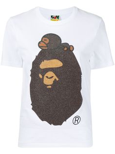 A BATHING APE® футболка с логотипом Bape