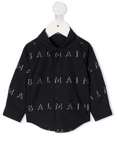 Balmain Kids рубашка с логотипом