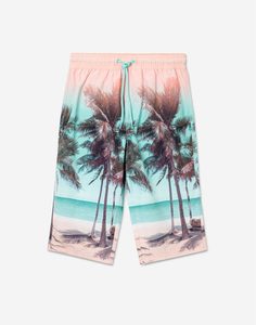Пляжные шорты с пальмами для мальчика Gloria Jeans