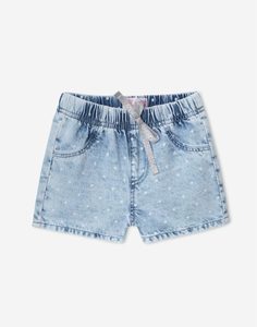 Джинсовые шорты в горох для девочки Gloria Jeans