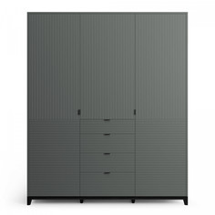 Шкаф (the idea) серый 184x221x60 см.