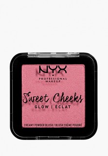 Румяна Nyx Professional Makeup Sweet Cheeks Creamy Powder Blush Glowy Сияющие, оттенок 08, Rose & Play, 5 г