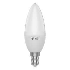 Лампа Gauss Basic Свеча 5,5W 400lm 3000K E14 LED, 10 шт