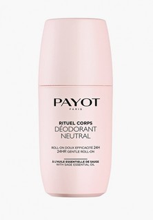 Дезодорант Payot -ролик, RITUEL CORPS, с эфирным маслом шалфея, 75 мл