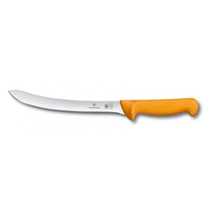 Нож кухонный Victorinox Swibo, филейный, 200мм, заточка прямая, стальной, желтый [5.8452.20]