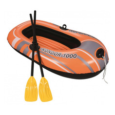 Лодка гребная BESTWAY Kondor 1000, надувная, оранжевый [61078 bw]