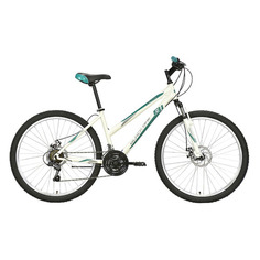 Велосипед BLACK ONE Alta 26 D (2021), горный (взрослый), рама 16", колеса 26", белый/салатовый, 16.3кг [hd00000449]