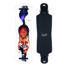 Лонгборд Tempish Fox-N ш.21" дл.82" ABEC 7 кол.:63х45мм белый/черный (106001011)