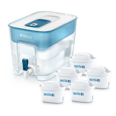 Фильтр-кувшин для очистки воды BRITA Flow MX+ Memo, синий, 8.2л 5 картриджей в комплекте