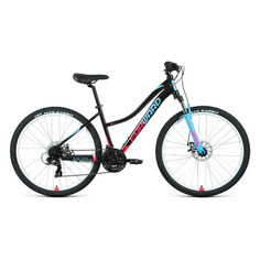 Велосипед Forward Jade 27,5 2.2 (2021) горный рам.:16.5" кол.:27.5" черный/розовый 15кг (RBKW1M37G06
