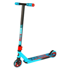 Самокат MADD GEAR Kick Flow Scooter, трюковый, 2-колесный, черный/синий [212-346]