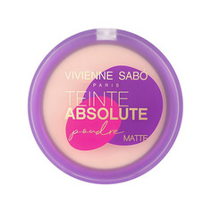 Пудра компактная для лица VIVIENNE SABO TEINTE ABSOLUTE MATTE матирующая тон 01