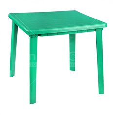 Стол пластиковый квадратный Альтернатива М2596 зеленый, 80х80х74 см Alternativa