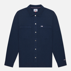 Мужская рубашка Tommy Jeans Lightweight Twill Overshirt, цвет синий