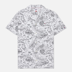 Мужская рубашка Tommy Jeans Miami Tropical Print, цвет белый