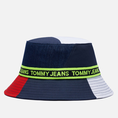 Панама Tommy Jeans Logo Tape, цвет синий