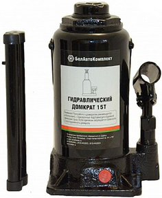 Домкрат бутылочный БелАК 15 т, TUV, 2 клапана (БАК.00034)