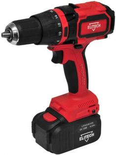 Аккумуляторная дрель-шуруповерт Elitech ДА 18УБЛ2 (191608)