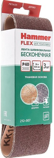 Шлифовальная лента Hammer Flex 75х533 мм P40 (212-007)