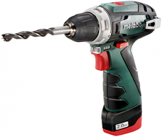 Аккумуляторная дрель-шуруповерт Metabo PowerMaxx BS x2 (600080500)