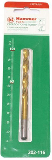 Сверло по металлу Hammer Flex DR MT 6.5 мм*101/63 мм (202-116)