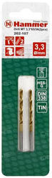 Набор сверл по металлу Hammer Flex DR MT 3.3 мм*65/36 мм. 2 шт (202-107)