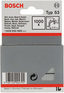 Скобы для степлера Bosch Тип 53, 18 мм (1.609.200.369)