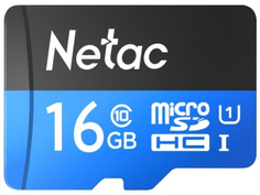 Карта памяти NETAC MicroSD P500 Standard 16GB (NT02P500STN-016G-S)