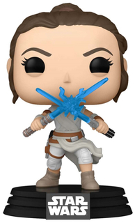 Фигурка Funko POP! Bobble: Star Wars Ep 9: Rey with 2 Light Sabers (51484)