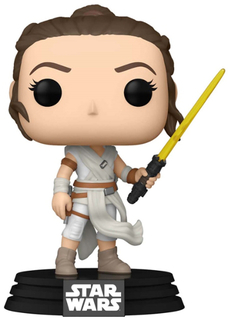 Фигурка Funko POP! Bobble: Star Wars Ep 9: Rey with Yellow Saber (51482)