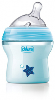 Бутылочка для кормления Chicco Natural Feeling, 0 м+, 150 мл, голубая (00080811210000)