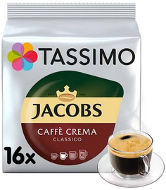 Кофе в капсулах Tassimo Jacobs Caffe Crema Classico, 5х16 шт