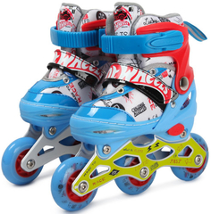 Роликовые коньки 1toy Hot Wheels, XS (размер 26-29), светящиеся колеса (Т20203)