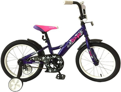 Велосипед детский Navigator Bingo, колеса 16'', стальная рама, фиолетовый/розовый (ВН16136)