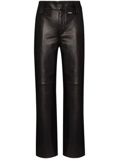 032c кожаные брюки Système de la Mode
