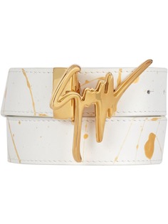 Giuseppe Zanotti ремень с принтом и логотипом