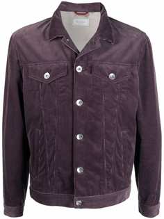 Brunello Cucinelli вельветовая куртка-рубашка