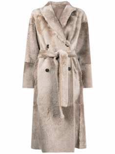 Brunello Cucinelli двубортная шуба