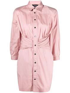 Dsquared2 платье-рубашка со сборками