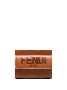 Fendi кошелек с тисненым логотипом