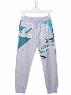Kenzo Kids спортивные брюки Tiger с логотипом