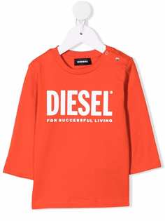 Diesel Kids топ с длинными рукавами и логотипом