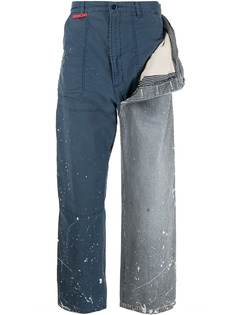 Maison Mihara Yasuhiro прямые джинсы с полосками